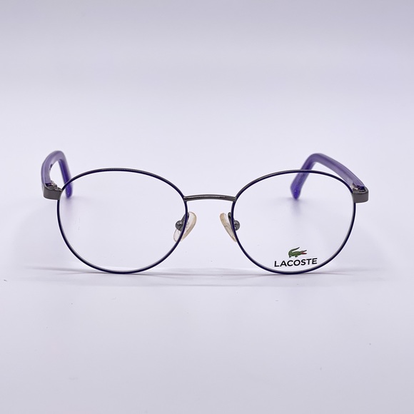 NEW LACOSTE KID’S EYEGLASSES L3104 035 PURPLE ROUND KID’S EYEWEAR LACOSTE - Picture 1 of 9
